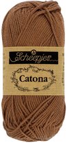 Scheepjes Catona 50 gram - 157 Root Beer
