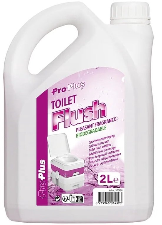 ProPlus toiletvloeistof - 2L - Spoelwatertanktoevoeging - Draagbaar Toilet - Chemisch Toilet - Campingaccessoires - Roze van ProPlus — afbeelding 5