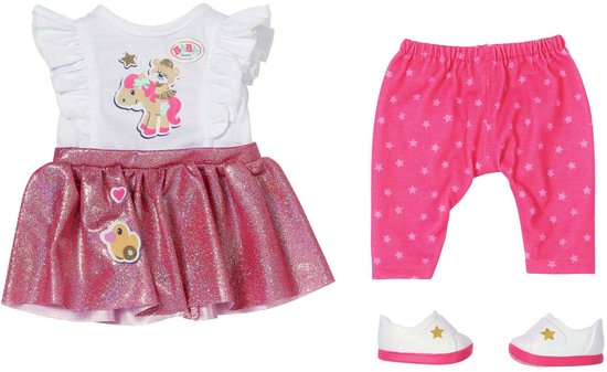 BABY born Little Doordeweeks outfit - Roze rokje - 36 cm