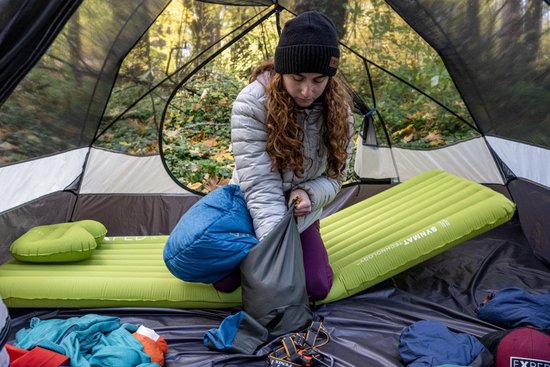 Exped Deepsleep (5°C) - Medium - Slaapzak Mummymodel - Deapsea blauw / Moraine bruin van Exped — afbeelding 3