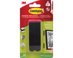 Command fotolijststrip, large, draagvermogen 7,2 kg, zwart, blister van 8 stuks