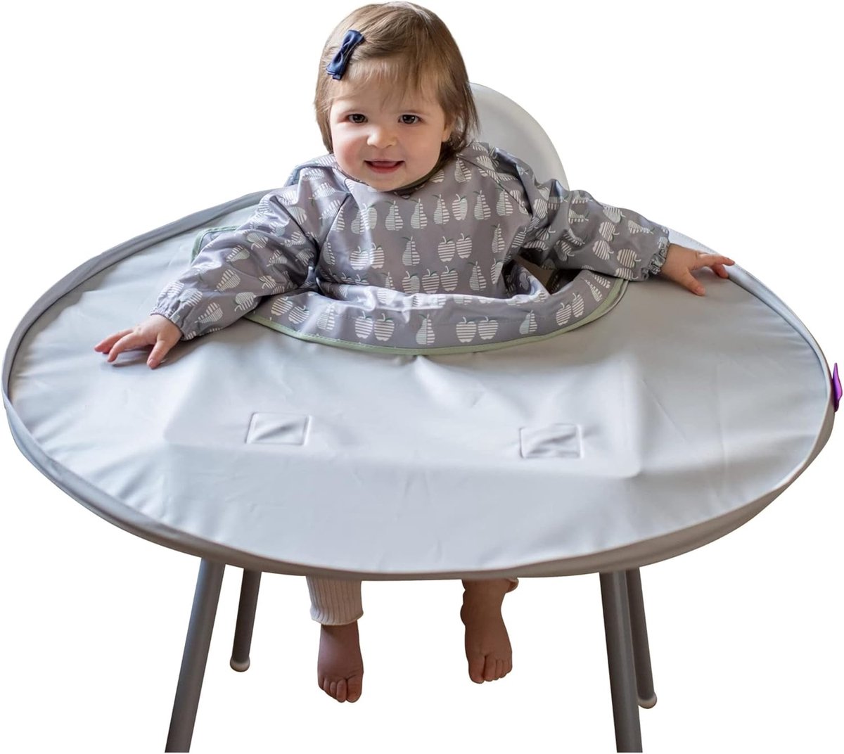 Baby Slabbetje En Eetblad Kit Bundel - Tidy Tot Eetblad 3 Slabbetjes Met Lange Mouwen En Een Lang Schort Essentiele Uitrusting Als Baby Zelf Gaat Eten Perfect Voor Kliederig Of Rommelig Sp