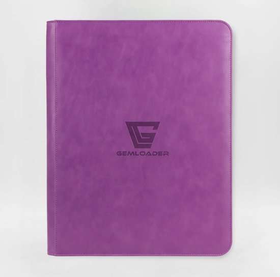 Gemloader Premium 3''X4'' toploader binder, Trading kaarten verzamelmap [216 pockets] Paars