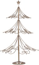 Clayre & Eef Figure de Noël Sapin de Noël Ø 46x75 cm Couleur or Métal