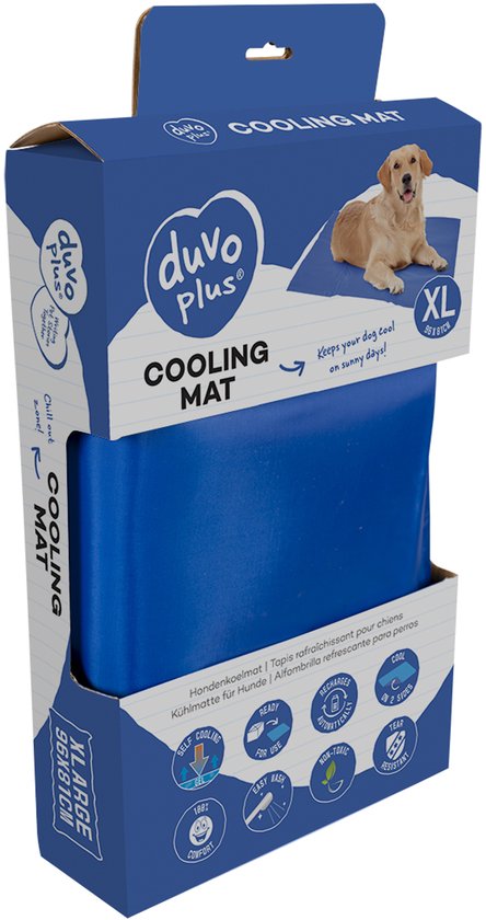 Duvo+ Koelmat Hond - Blauw - XL - 96 x 81 cm