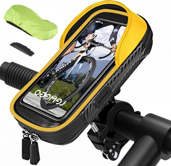 Support Téléphone Vélo Support Vélo étanche Pour Smartphone - Rotation 360° - Compatible 4.7 à 7 Pouces - Avec Housse Pluie Housse Guidon Vélo étanche