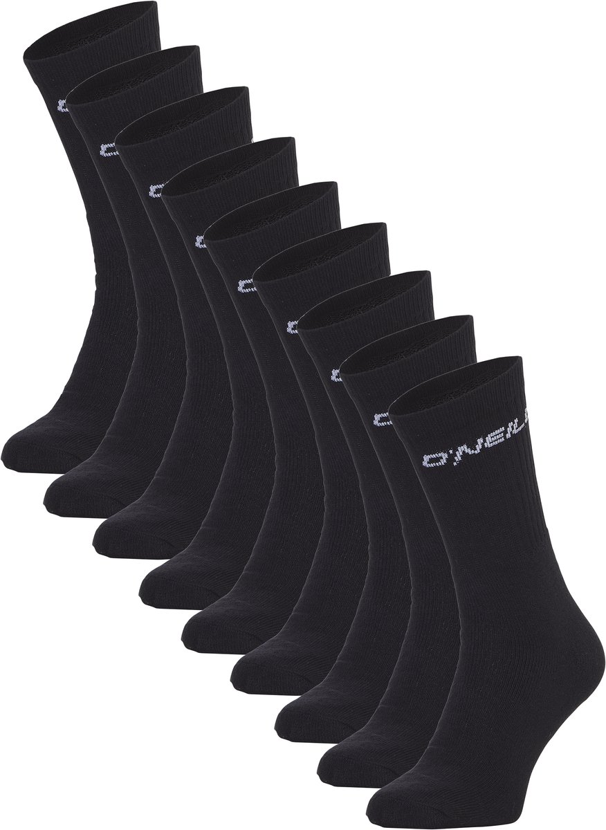 O'Neill Heren / Dames Sportsokken 9-Pack Zwart - Maat 39-42