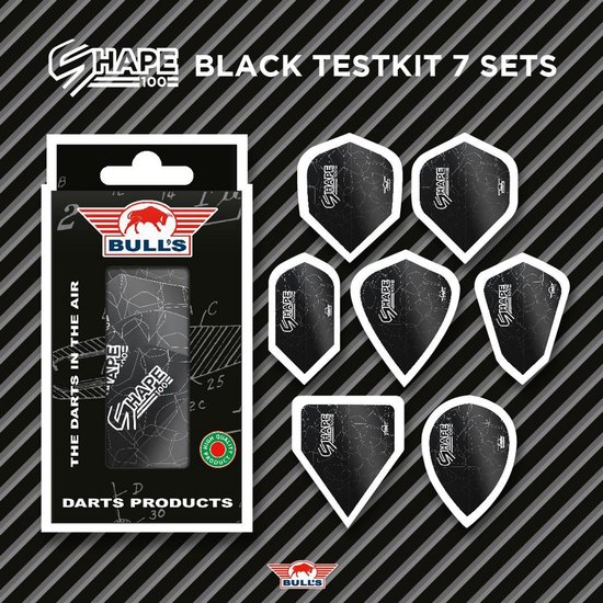 Bull's - Flight Shape Testkit - Dart Flights van Merkloos — afbeelding 2
