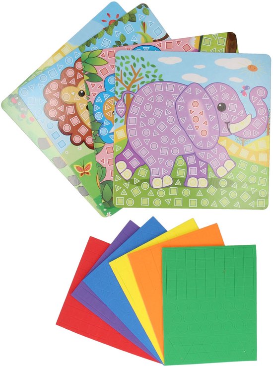 Artisanat en mosaïque Animaux du zoo