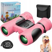 Bol.com Bedee Kinderverrekijker Handheld Telescoop - Roze - 8x Vergroting - Helder Beeld - Verstelbare Focus - Perfect voor Buit... aanbieding