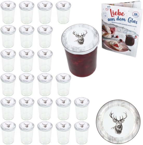 Set van 25 bekers 435 ml To 82 Alois Hirsch deksel incl. receptenboekje