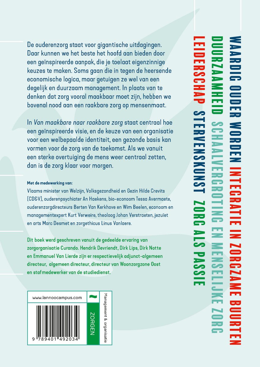 Van maakbare naar raakbare zorg - back cover