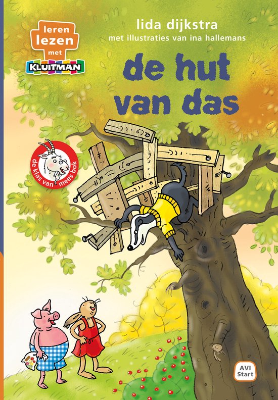 Leren lezen met Kluitman - De hut van das - cover