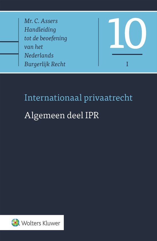 Asser-serie 10-I - Algemeen deel IPR - cover