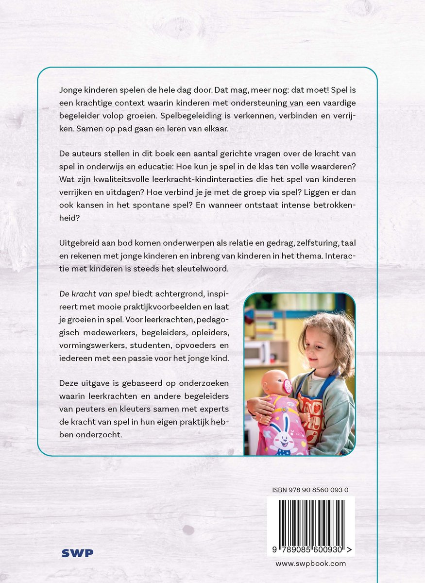 De kracht van spel - back cover