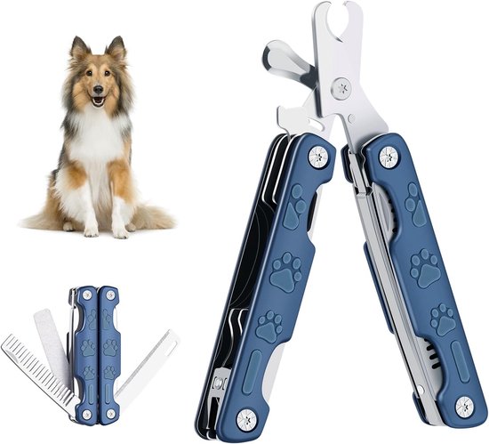 Scarlet Pet | Klauwonderhoudsset Petty Van Klauwschaar Met Bescherming En Nagelvijl Gemaakt Van Roestvrij Staal Voor Huisdieren Zoals Katten Honden Konijnen En Konijnen 15 Cm