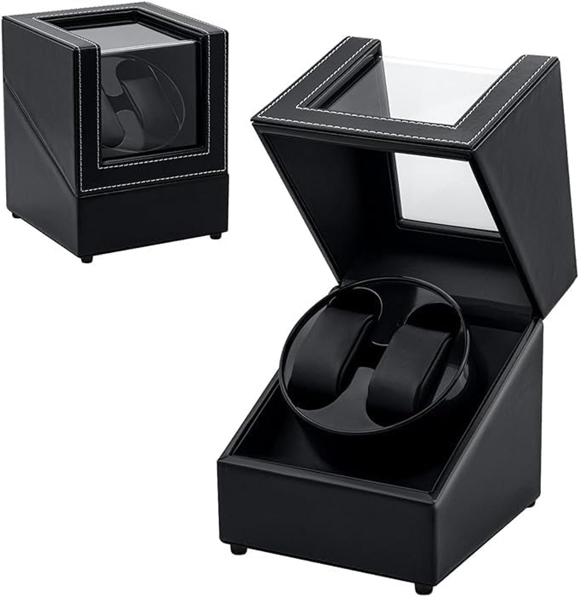 Automatische watchwinderbox voor 2 horloges - stille rotatie - acryl
