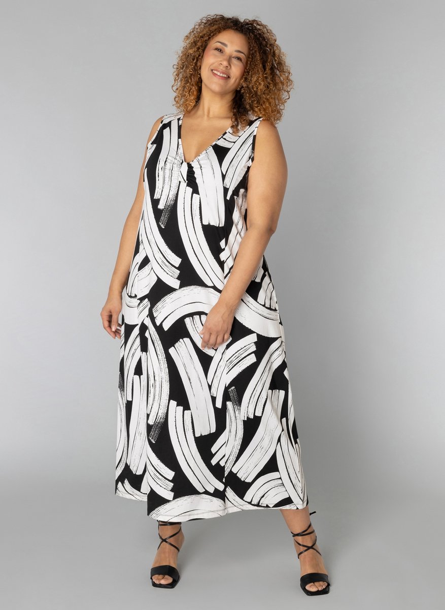 COLLETTA Pauline One pieces - Black/White - maat 0(46)