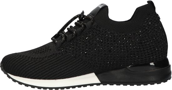 La Strada Baskets à enfiler noires avec pierres femme - taille 39