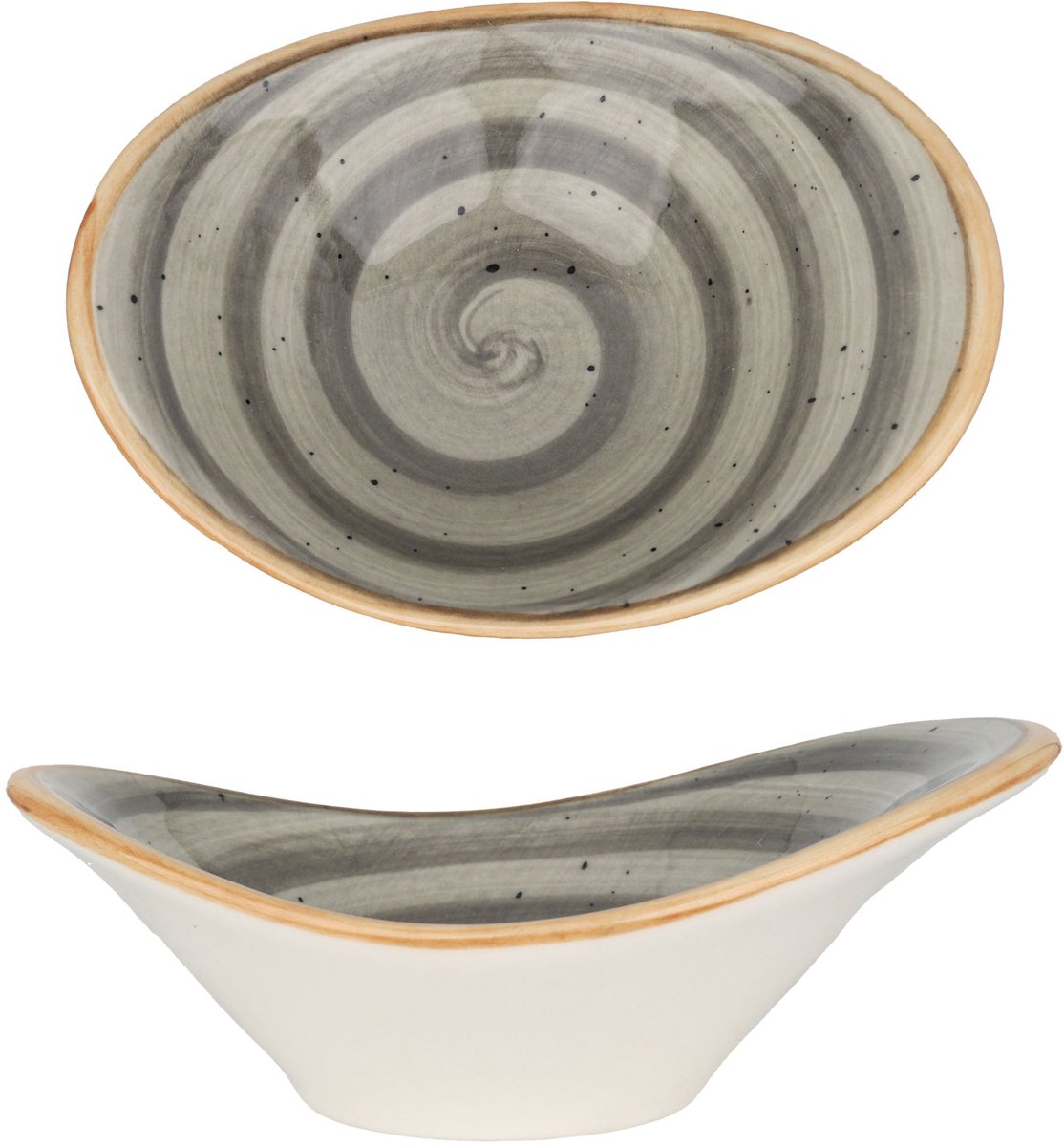 Bonna Serveerschaal - Aura Space - Porselein - 10 cm (45cc) - set van 2