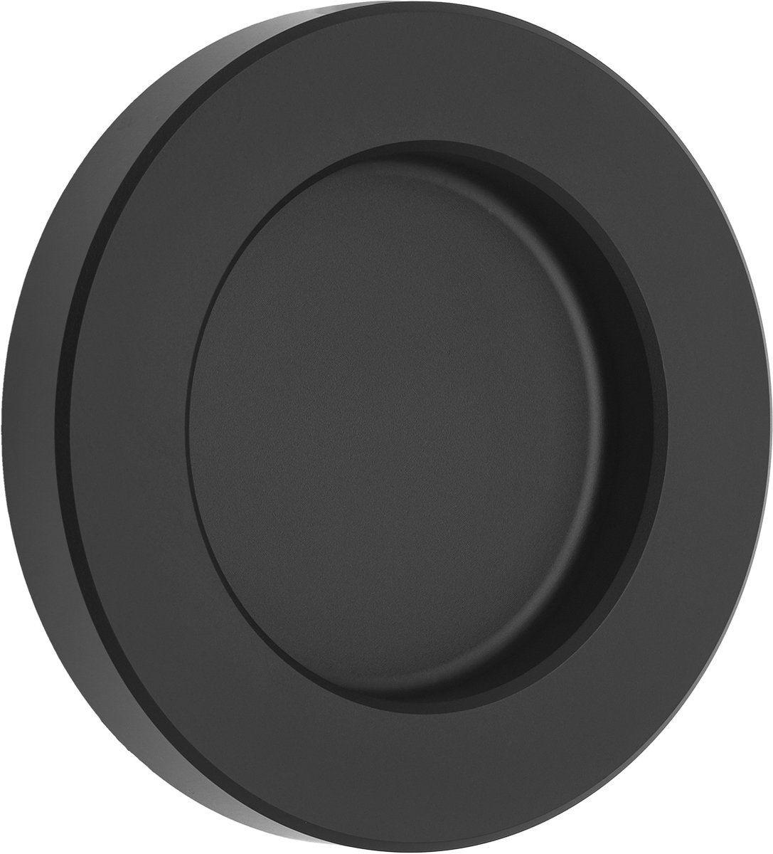 Schuifdeurgreep TEYO zwart geanodiseerd Ø 70 x 10 mm zelfklevend (3M VHB) Meubelgreep inox schaalgreep voor glasdeuren & kamerdeuren Handgreepschaal om op te kleven Glasdeurgreep van SOTECH
