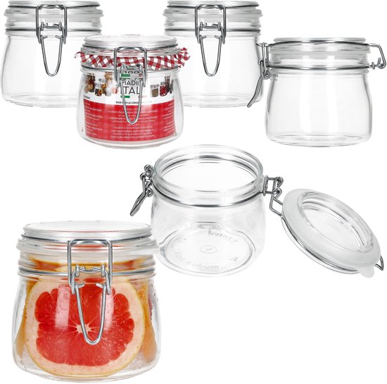 Set van 6 inmaakpotten met draaidop NORMA 0.5L - 17102716S