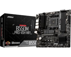 MSI B550M PRO-VDH WIFI - Moederbord - Socket AM4 - Micro-ATX - AMD B550 chipset