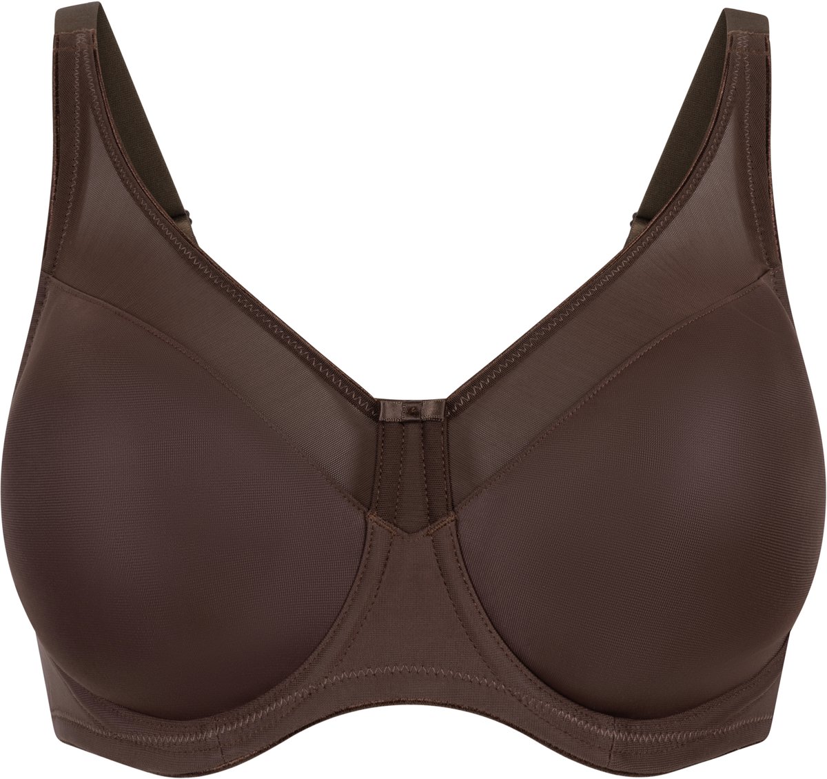 Hunkemöller Dames Lingerie Niet-voorgevormde minimizer beugel bh Nina - Bruin - maat C85