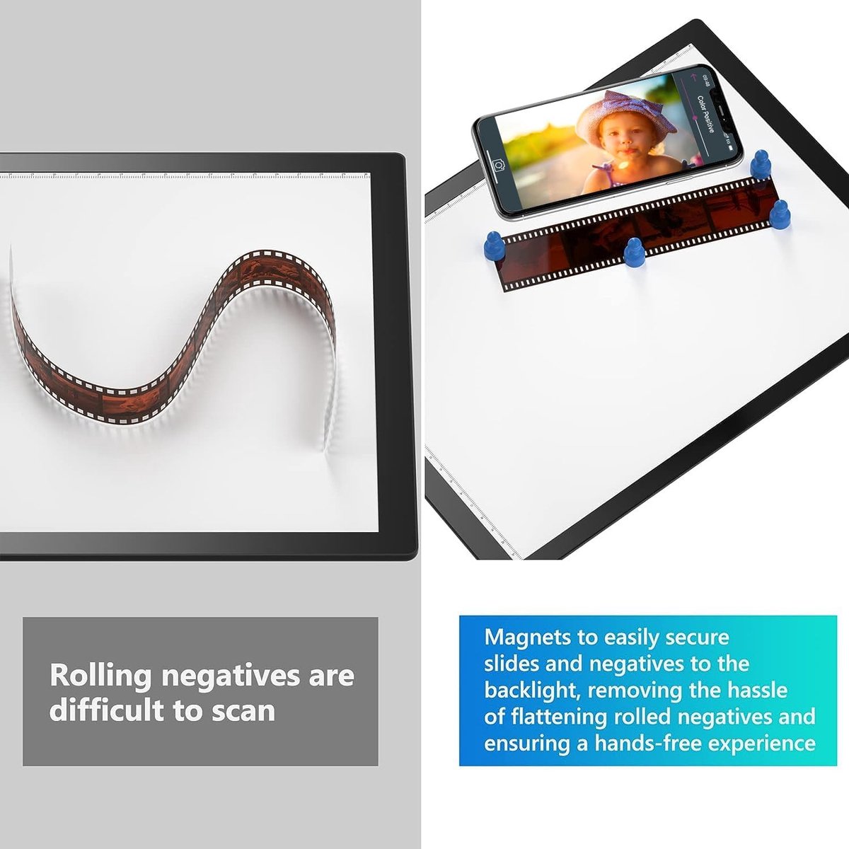 Scanner Portable Diapositives Et Négatifs 35mm - Numérisation Avec Smartphone