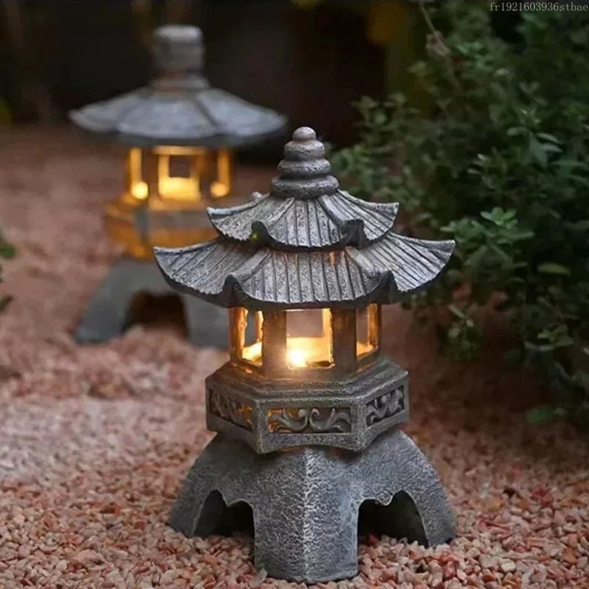 Sfeervolle Chinese Lamp - Oosterse Lantaarn - Tuin Lantaarn Zonne-energie - Solar - Voor Buiten - Weerbestendig - Automatisch Opladen — cadeau in Wonen & Interieur - foto 4