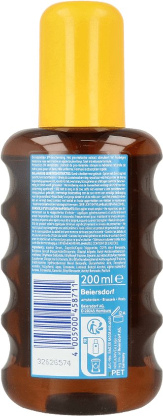 NIVEA SUN Protect & Bronze Zonnebrand Olie Spray SPF 30 - Zonnespray - Waterproof - Zonneolie - 200 ml