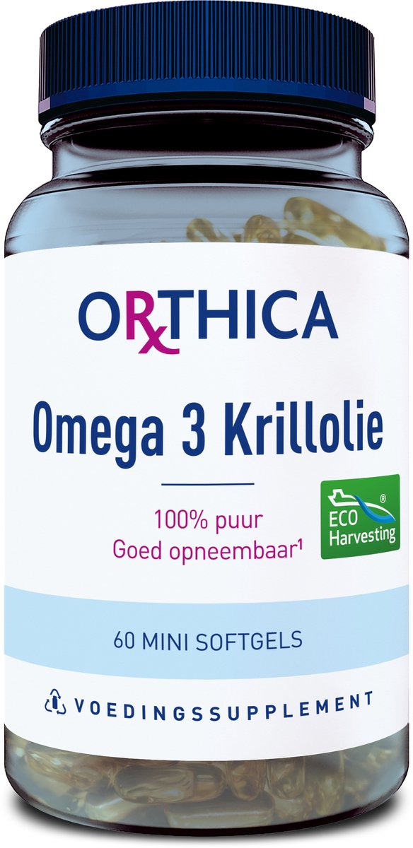 Goedkoopste Orthica Omega 3 Krillolie - vetzuren - 60 mini softgels