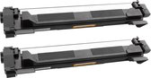 Print-Equipment Toner cartridge / Alternatief Promo pakket 2 x Brother TN-1050 toner zwart