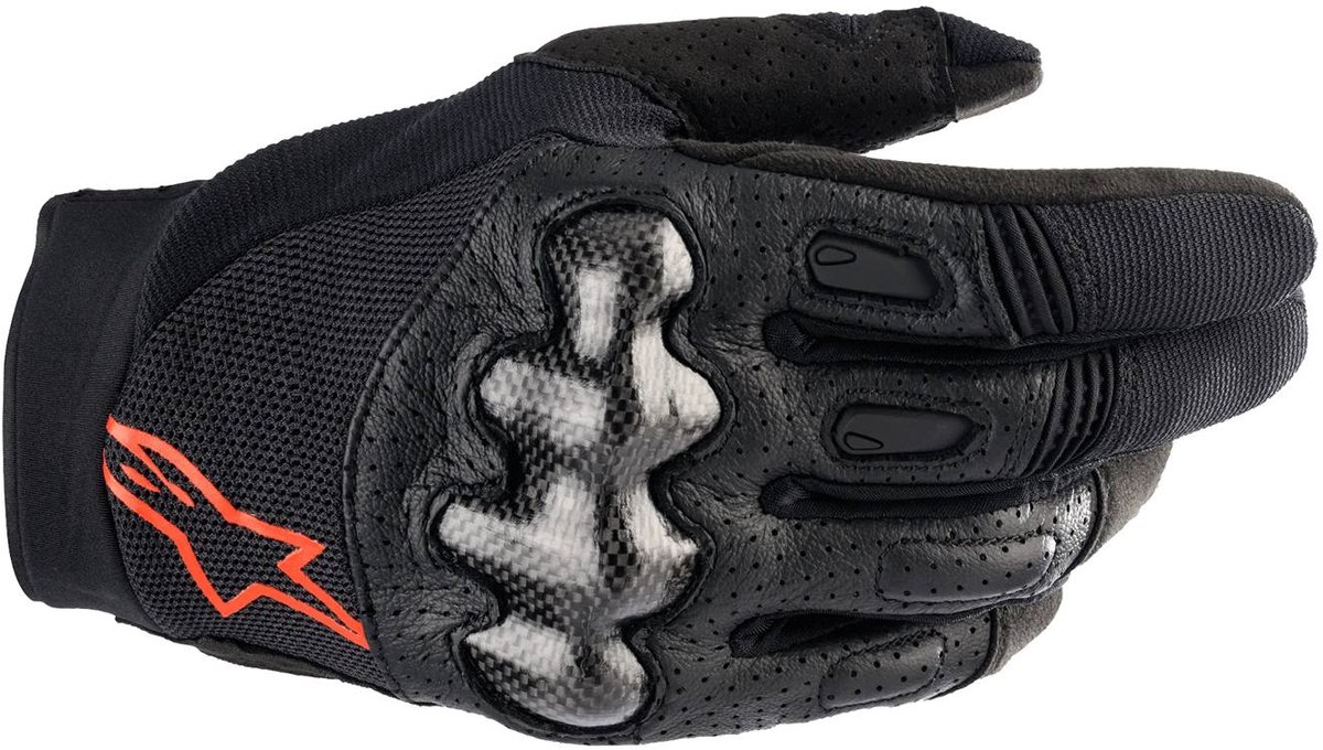 Alpinestars Megawatt Handschoenen Zwart Rood Fluo - Handschoen