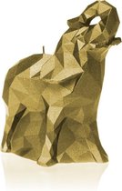 Geel goud gelakte Candellana figuurkaars, design: Olifant Poly Medium Hoogte 17 cm (42 uur)