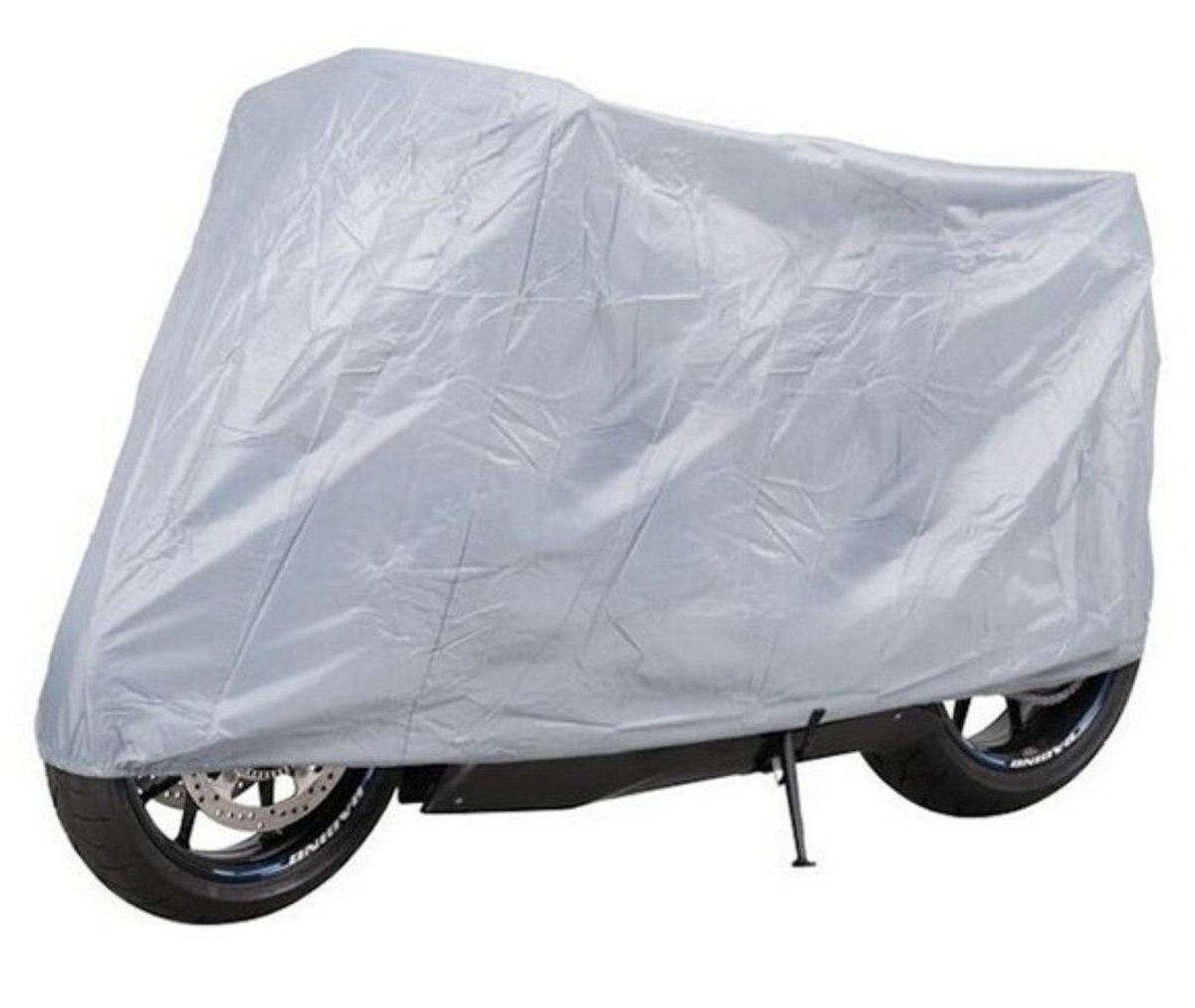 Concorde Beschermhoes - 2x - 230 x 23 x 130 cm - grijs - polyetheen - motor/scooter/fiets - fietshoes - motorhoes - Beschermkap