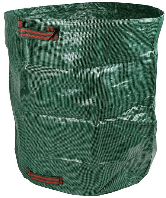 Foto: Tuinafvalzak opvouwbaar groot formaat groen 272 liter bladeren opruimen