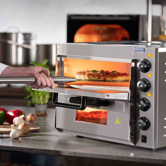 Pizzaoven - roestvrijstalen pizzamaker op hoge temperatuur - Royal Catering — afbeelding 2