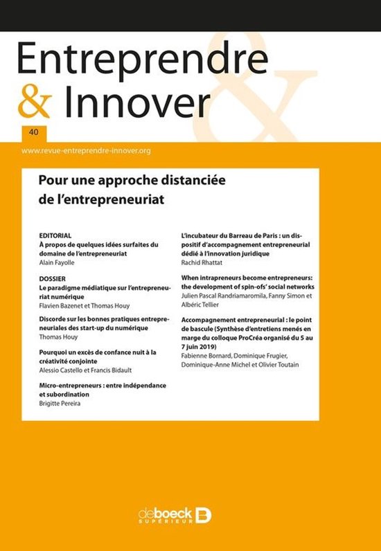 Entreprendre & Innover - cover