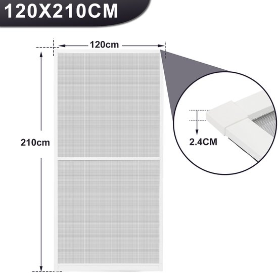 Livn plisséhordeur Basic wit 100x215 cm kopen? Hordeuren