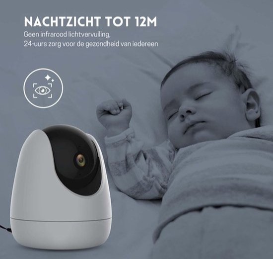 StayPowered Huisdiercamera - Bescherm je Thuis en Houd een Oogje in het Zeil, Altijd en Overal! - 360° Draaibaar - met Nachtzicht - Twee Weg Audio - Geluids en Lichtalarm - 1080p Resolutie - Bewegingsdetectie - Levering Sneller dan Aangegeven! van StayPowered — afbeelding 3
