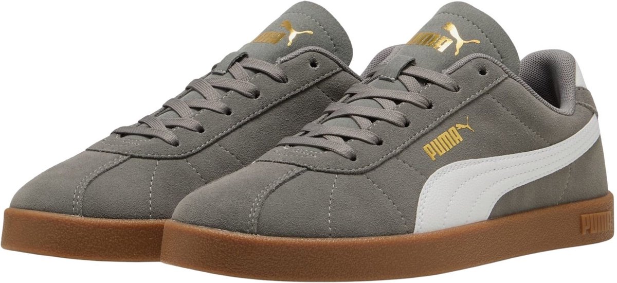 Puma Club II grijs - wit - goud