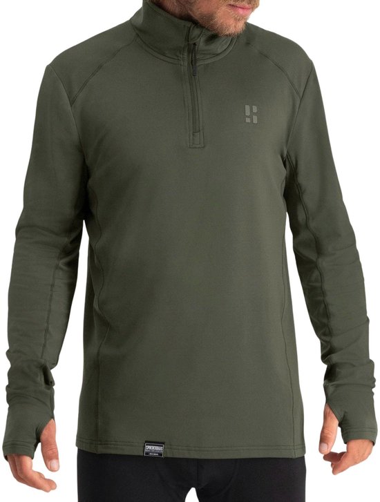 Poederbaas Midlayer Pully Heren - Four Seasons Lightweight - Groen - Maat XL