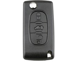 XEOD Autosleutelbehuizing - sleutelbehuizing auto - sleutel - Autosleutel / Geschikt voor: Peugeot / Citroen / Fiat 3 knops VA2 CE0523 Bus