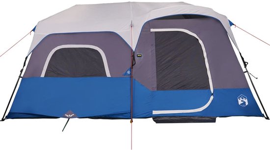 vidaXL - Tent - 9-persoons - waterdicht - met - LED - lichtgroen van Vidaxl — afbeelding 5
