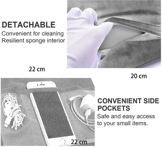Sponge Pillow Serie - Tablet & Telefoonhouder - Multi-inzetbaar Kussen - Comfortabel - Stevige Ondersteuning - Kleur: Bruin