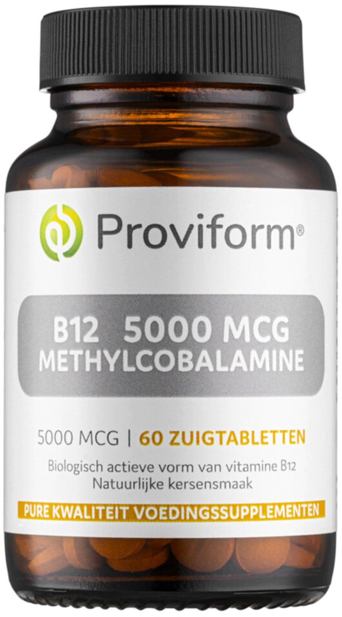 Proviform - Vitamine B12 - 5000 mcg methylcobalamine - 60 zuigtabletten