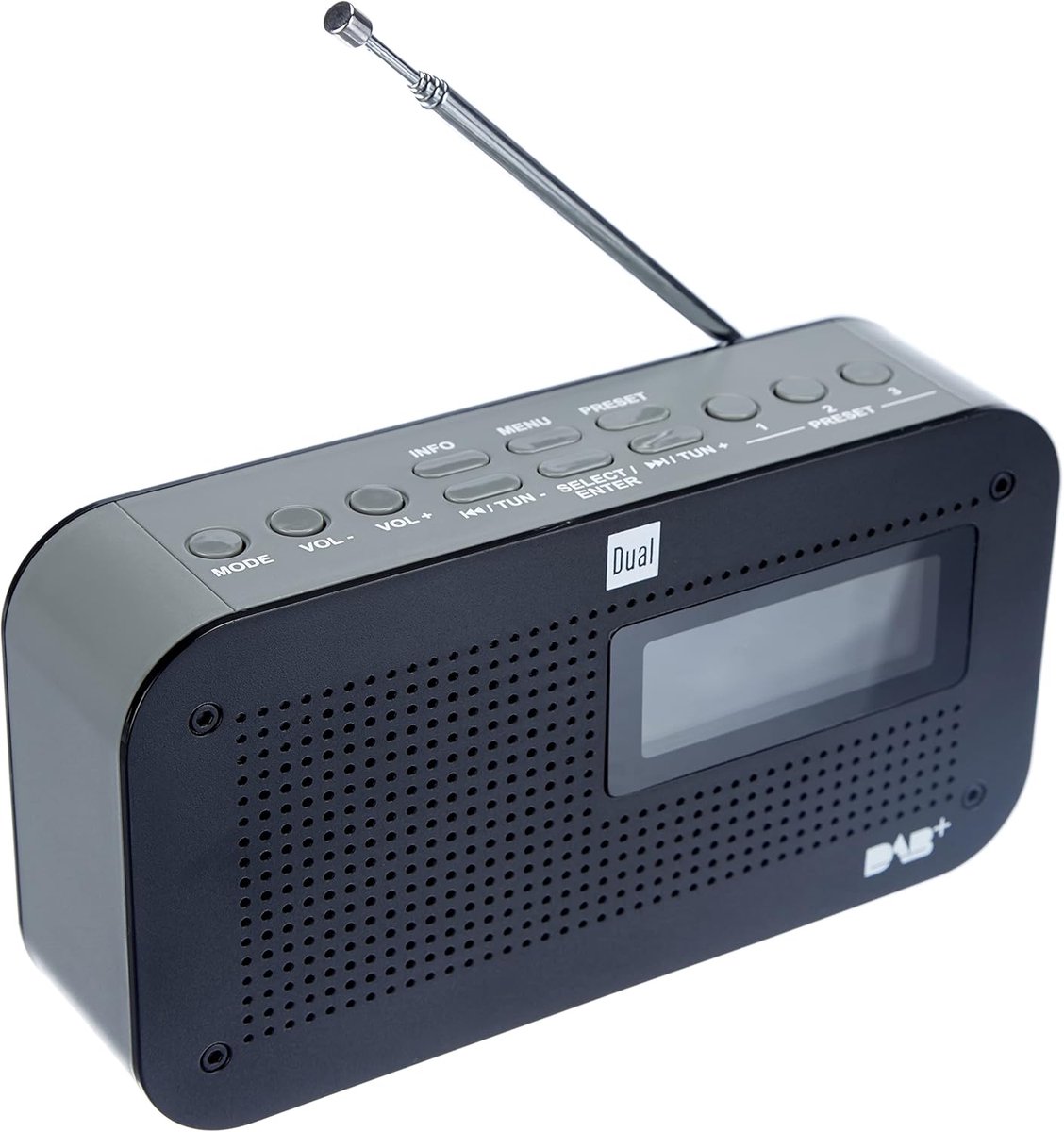 Draagbare digitale radio met DAB+ en FM tuner - LCD-display en batterijvoeding