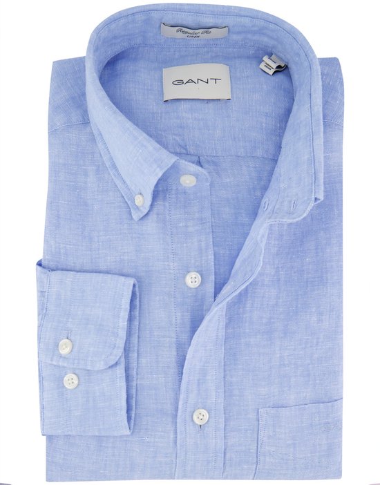 Gant casual overhemd lichtblauw