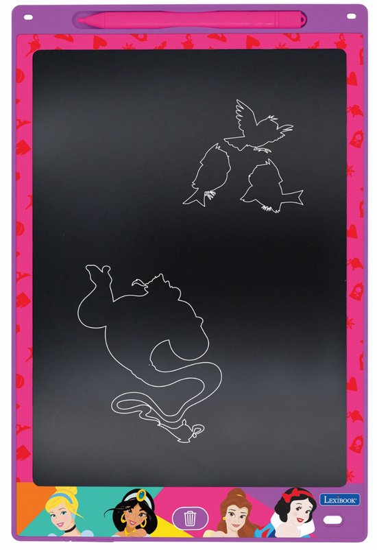 Disney prinses 11’’ meerkleurige leer- en teken-E-ink-tablet met sjablonen van Disney — afbeelding 5